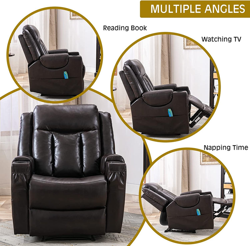 Deluxe Leather Reclining Massage Chair