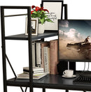 Modern Simple Style Computer Desk with Storage Shelves