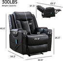 Deluxe Leather Reclining Massage Chair