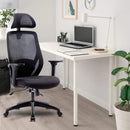 White Office Mesh Swivel Chair Executive Computer Desk Ergonomic High-Back Task