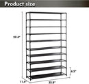 10 Tiers Shoe Rack, Shoe Storage Cabinet