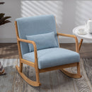 Mid-Century Morden Leisure Rocking Chair with Pillow
