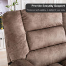 Wide Electric Massage Recliner for Adults with Heated Vibration