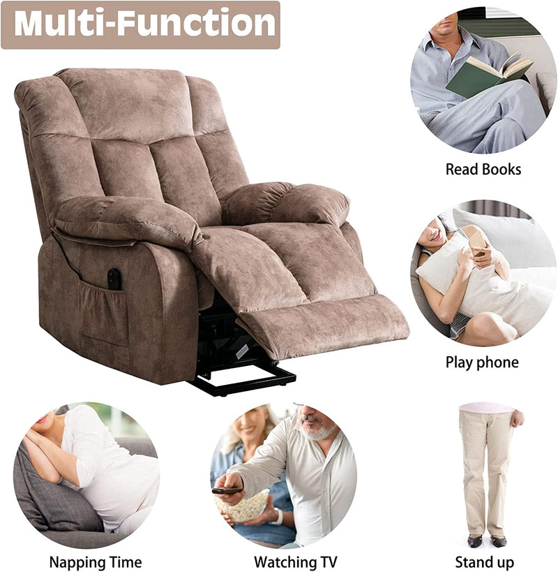 Power Lift Massage Recliner Powered Reclining Massage Chair with Lift Assistance