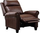 Genuine Leather Recliner Chair, Classic and Traditional Push Back Recliner Chair
