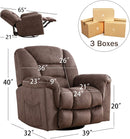 Manual 360 Degree Swivel Rocking Recliner