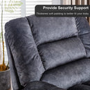 Wide Electric Massage Recliner for Adults with Heated Vibration