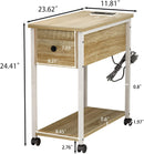 Bedside Table with Charging Station