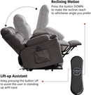 Square Design Power Lift Recliner Chair