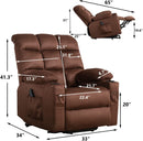 Square Design Power Lift Recliner Chair