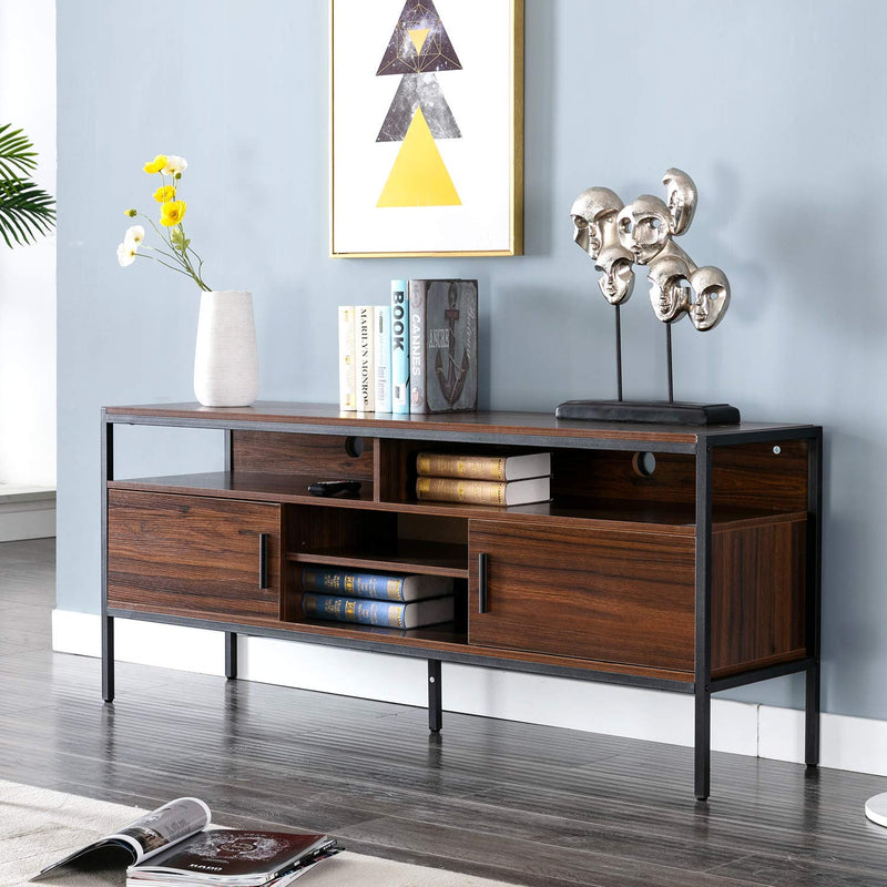 Bonzy Home Wood and Metal TV Cabinet