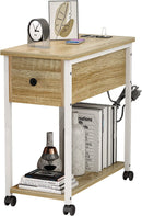 Bedside Table with Charging Station