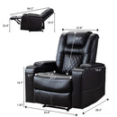 pu leather recliner chair