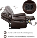 Leather Recliner Chair, Classic and Traditional Manual Recliner Chair