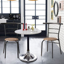 Indoor Kitchen Dining Chair Set of 2, Comfortable Classic Iron Metal Dining Chair