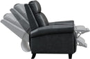 Genuine Leather Recliner Chair, Classic and Traditional Push Back Recliner Chair