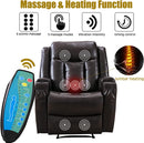 Deluxe Leather Reclining Massage Chair