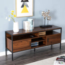 Bonzy Home Wood and Metal TV Cabinet