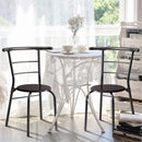 Indoor Kitchen Dining Chair Set of 2, Comfortable Classic Iron Metal Dining Chair