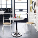 Indoor Kitchen Dining Chair Set of 2, Comfortable Classic Iron Metal Dining Chair