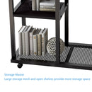 End Table with Wheels, Height Adjustable Side C Table