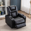 Classic Power Recliner Chair with USB Ports and Cup Holders