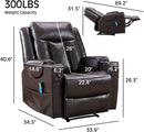 Deluxe Leather Reclining Massage Chair