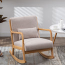 Mid-Century Morden Leisure Rocking Chair with Pillow