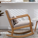 Mid-Century Morden Leisure Rocking Chair with Pillow