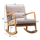 Mid-Century Morden Leisure Rocking Chair with Pillow