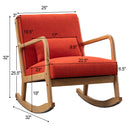 Mid-Century Morden Leisure Rocking Chair with Pillow