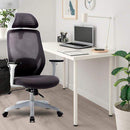 White Office Mesh Swivel Chair Executive Computer Desk Ergonomic High-Back Task