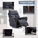 Swivel Rocker Fabric Recliner Chair
