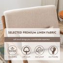 Mid Century Modern Accent Chair, Single Fabric Lounge Reading Armchair