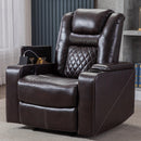 Classic Power Recliner Chair with USB Ports and Cup Holders