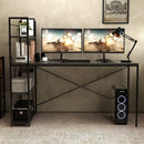 Modern Simple Style Computer Desk with Storage Shelves