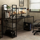 Modern Simple Style Computer Desk with Storage Shelves