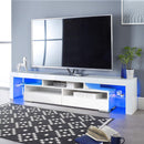 Glossy TV Stand, Wood Media Storage Console Cabinet