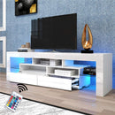 Glossy TV Stand, Wood Media Storage Console Cabinet