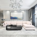 Arm Upholstered 6-Piece Chaise Sectional